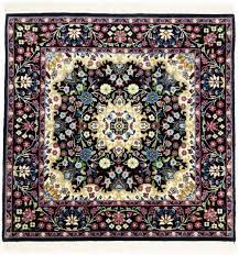 black fl 3x3 kirman oriental square rug