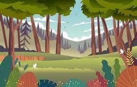 forest drawing vector art icons and