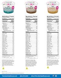 nutritional facts thrive ice cream