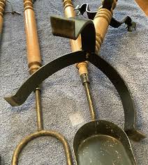 Vintage Wood Handle Wrought Iron