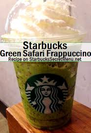starbucks green safari frappuccino