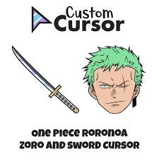 one piece roronoa zoro and sword cursor
