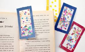 Diy Bookmarks For Kids With Colorful Confetti Diy Candy