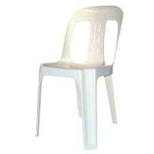 additional white plastic garden chair s