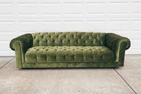 green velvet chesterfield sofa vintage