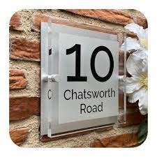Home Address Wall Plaque Signs