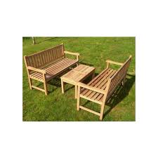 2 Richmond Teak Benches And Coffee