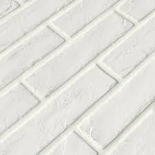 White Brick Matte Porcelain Floor