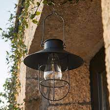 Outdoor Solar Powered Hanging Lantern