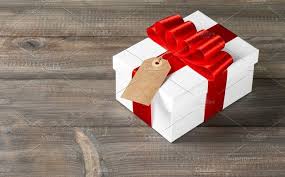 gift box red ribbon bow stock photo