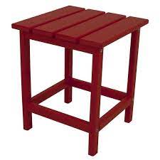 Sunset Red Patio Side Table Ect18sr