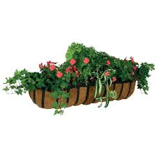 36in forge wall trough planter