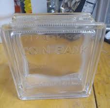 22 Glass Block Banks Collectibles