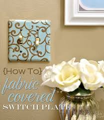 I spent many an hour decoupaging switchplates, and everyone knew what they were getting for holidays. How To Fabric Covered Switchplate