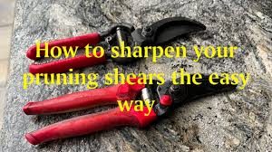 how to sharpen pruning shears in 2