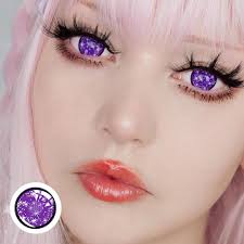 eye makeup colorful contacts