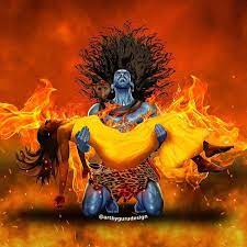 The Shiva Tribe - Lord Shiva was furious after learning about Sati's death.  Unable to control his anger, he brought forth Virabhadra and Bhadrakali, to  behead Daksha. Even though many gods tried