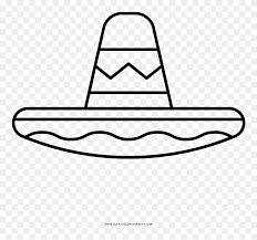 Sombrero coloring pages are a fun way for kids of all ages to develop creativity, focus, motor skills and color recognition. Sombrero Coloring Page Line Art Clipart 5230060 Pinclipart