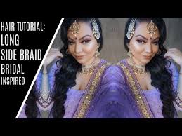 indian wedding hairstyle side braid