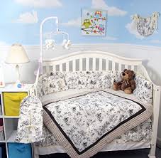 French Toile Crib Nursery Bedding Set