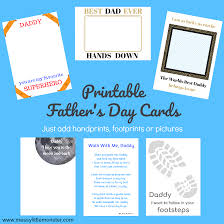 Click on any template to open the gift certificate maker. Printable Father S Day Cards Just Add Handprints And Footprints Messy Little Monster