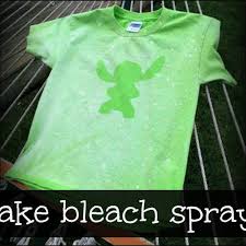how to make bleach spray shirts