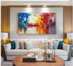 Modern Colorful Wall Art Extra Large