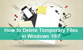 The first is located at c:/windows/temp and is used by the os to store temporary files. How To Delete Temporary Files In Windows 7 10