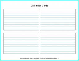 3x5 Index Card Template Microsoft Word Template 1 Resume