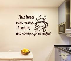 Kitchen Wall Decal Coffee Sign Coffee