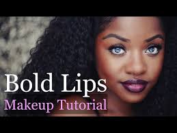 berry lips fall makeup tutorial