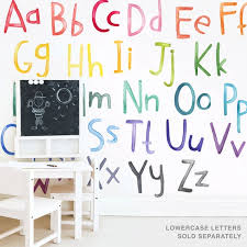 Rainbow Uppercase Letters Fabric Wall