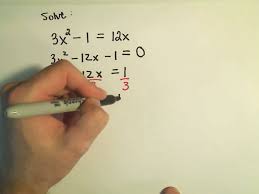 to solve quadratic equations