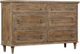 Interlude 6 Drawer Dresser In Sandstone