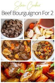 Slow Cooker Beef Bourguignon For 2 gambar png