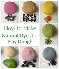 Natural Dyes For Play Dough The