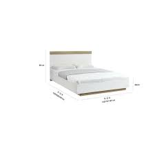 Lifely Cuppa Wooden Bed Frame White