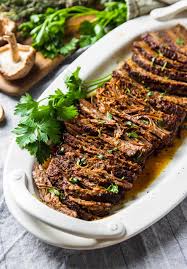 slow cooked oven roasted beef brisket