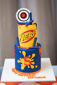I am not a professional cake decorator, but i love baking and decorating simple birthday cakes for my boys. Nerf Gun Party Cake Wiki Cakes