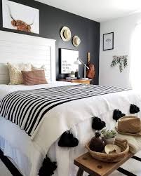 Black And White Boho Bedding On
