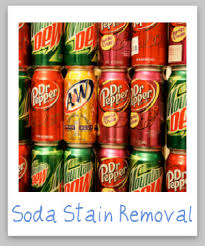 soft drink soda stains