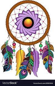 hand drawn colored dreamcatcher royalty