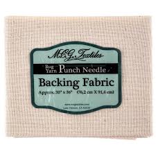 rug yarn punch backing fabric hobby