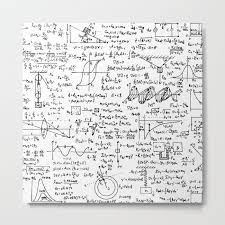 Physics Equations On Whiteboard Metal