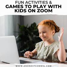 Divide children into two teams and provide a large piece of paper and give the students a category such as animals or colors and have one team serve the balloon over the this game can be played in pairs or as a full class. Fun Games To Play With Kids On Zoom Video Chat And Next Comes L Hyperlexia Resources