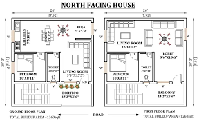 26 X28 North Facing House Plan Is