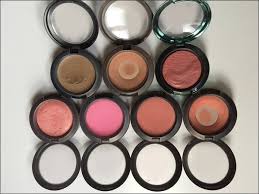 blush application during makeup