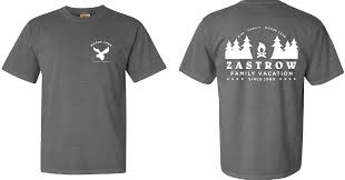Family Reunion Lake Shirt Design Comfort Colors Grey