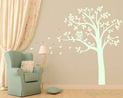 Tree And Owl Wall Decal Nursery Vinyl