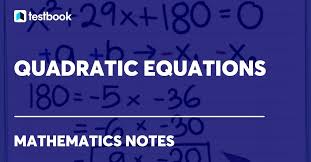 Quadratic Equation Definition Formula